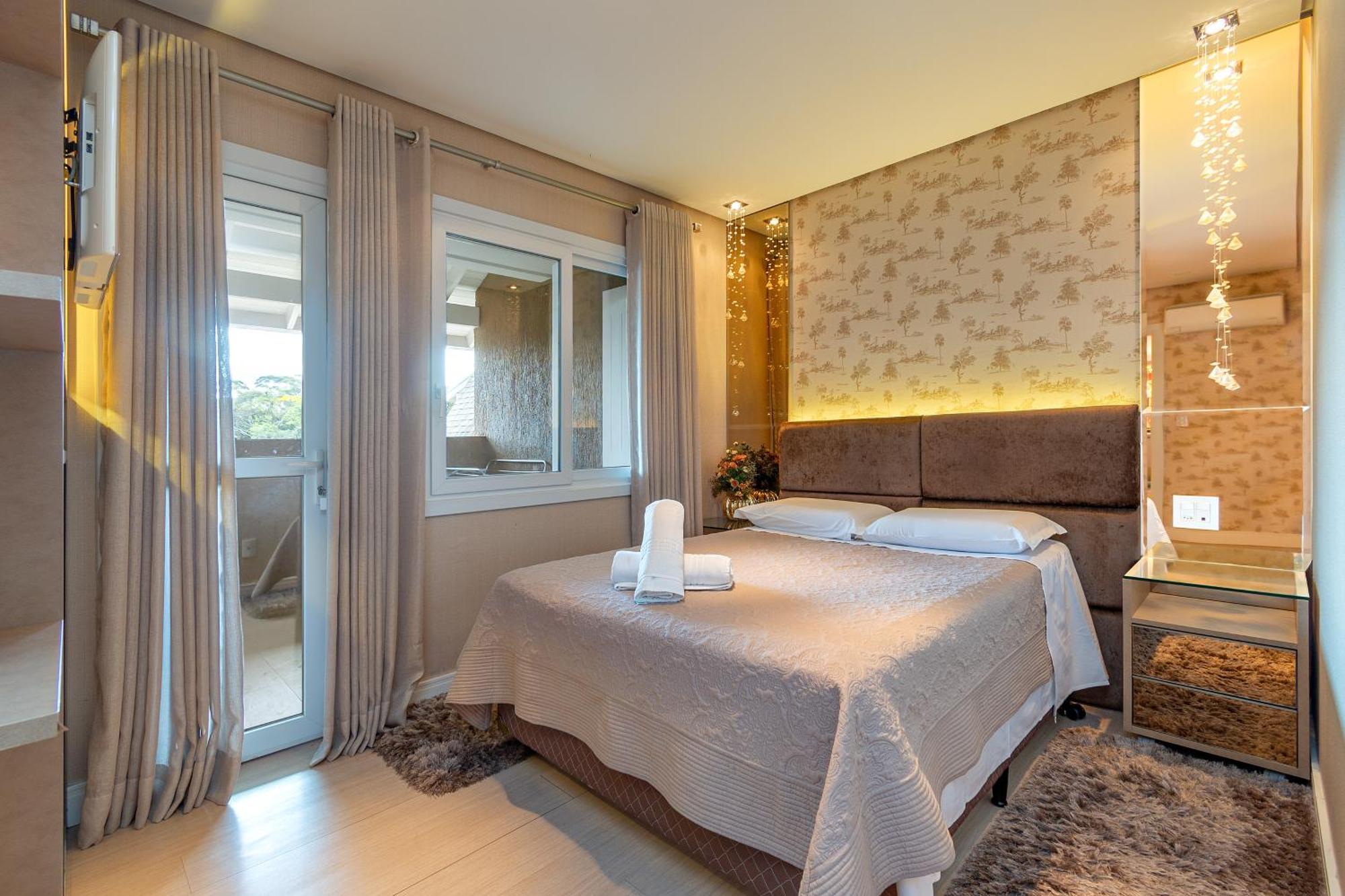 Luxuoso Apartamento Central Para 10 Pessoas Gramado Luaran gambar
